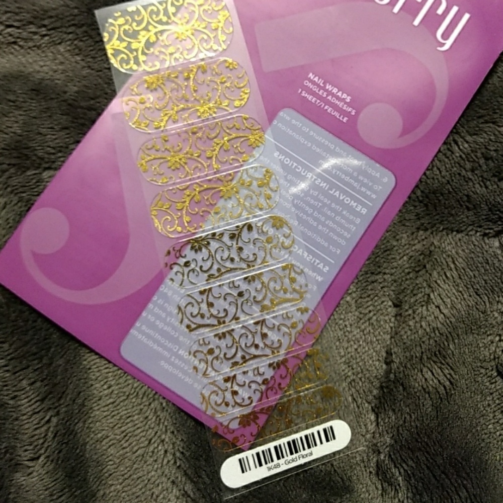 💎3 FOR 10💎 Jamberry Gold Floral RETIRED!